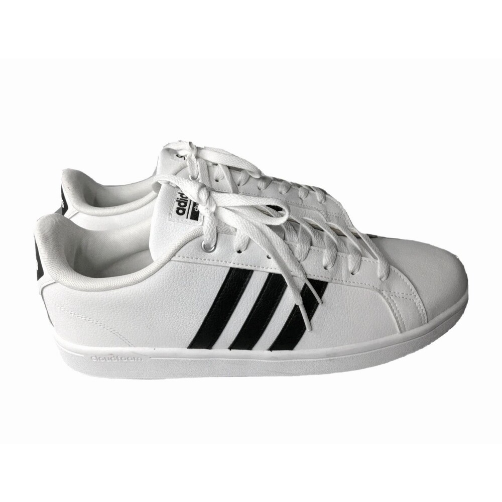 Adidas Mens Cloudfoam Advantage AW4294 White Casual Shoes Sneakers Size 12